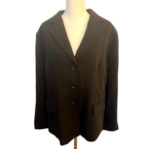 PENDLETON Womens Black 3 Button Blazer S 14